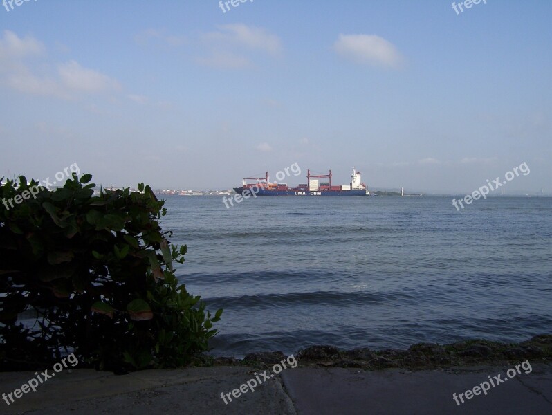 Cartagena Colombia Beach Caribbean Ocean