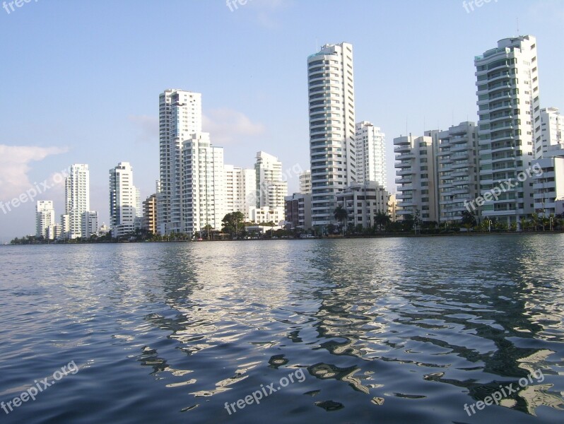 Cartagena Colombia Beach Caribbean Ocean