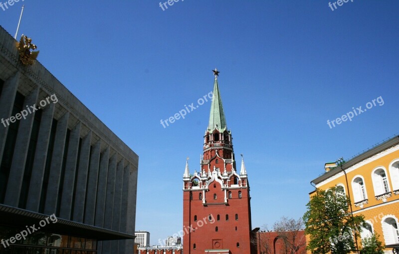 Palace Of Congress Trinity Tower Kremlin Wall Arsenal