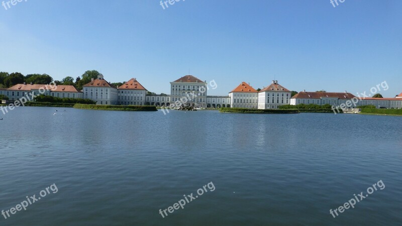 Bavaria Castle Nymphenburg Munich Water Lake