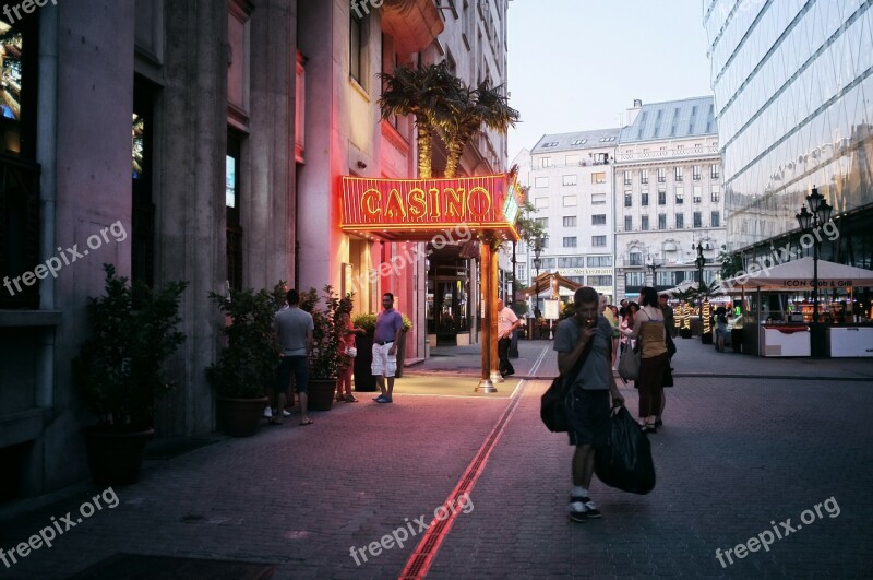 City Street Casino Building Free Photos