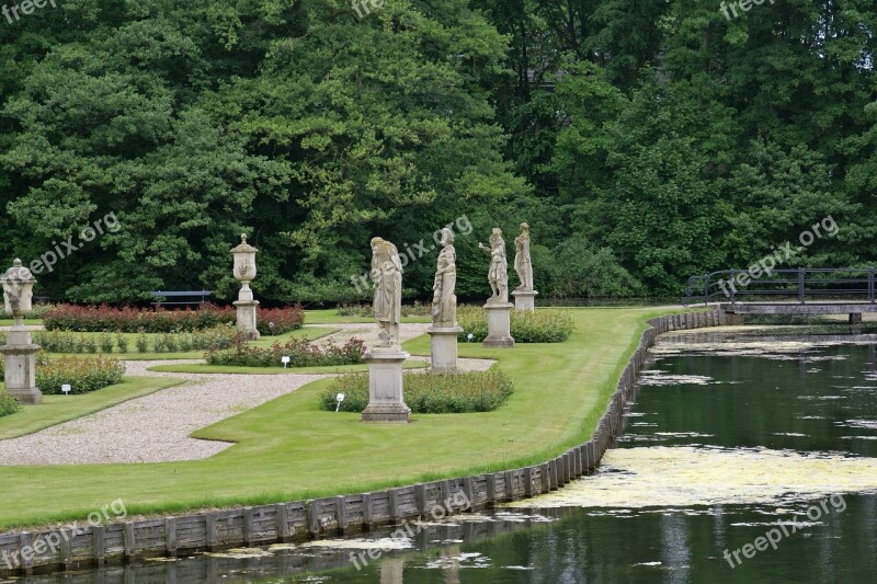 Isselburg Germany Estate Sculptures Pond