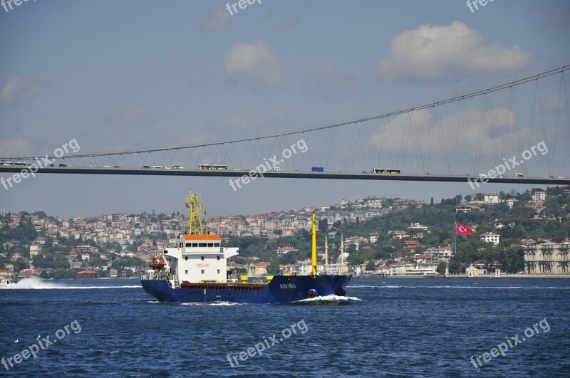 Istanbul Strait Bridge Free Photos