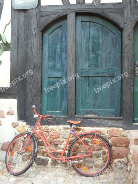 Bike Door Ajar Waiting Alley