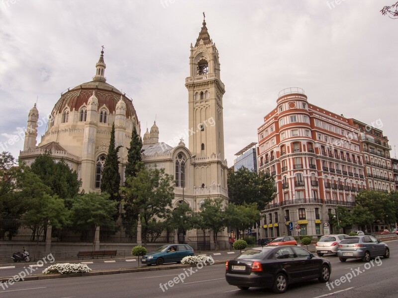 Madrid Church Neo Classical Architecture Perspective