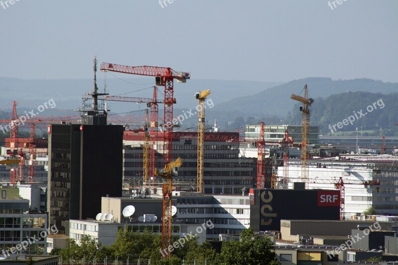 Zurich Oerlikon Urban Construction Sites Construction