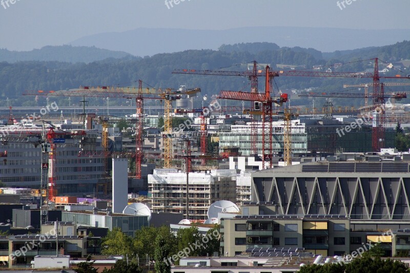 Zurich Oerlikon Urban Construction Sites Construction