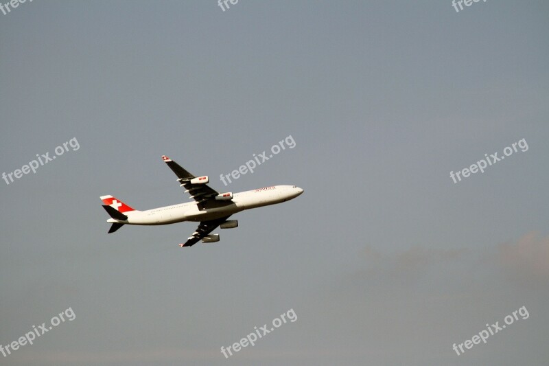 Aircraft Switzerland Departure Sky Jet