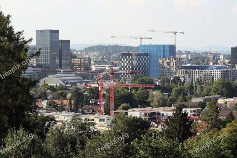 Zurich Oerlikon Urban Construction Sites Construction