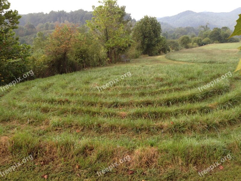 Labyrinth Maze Faith Church Outside