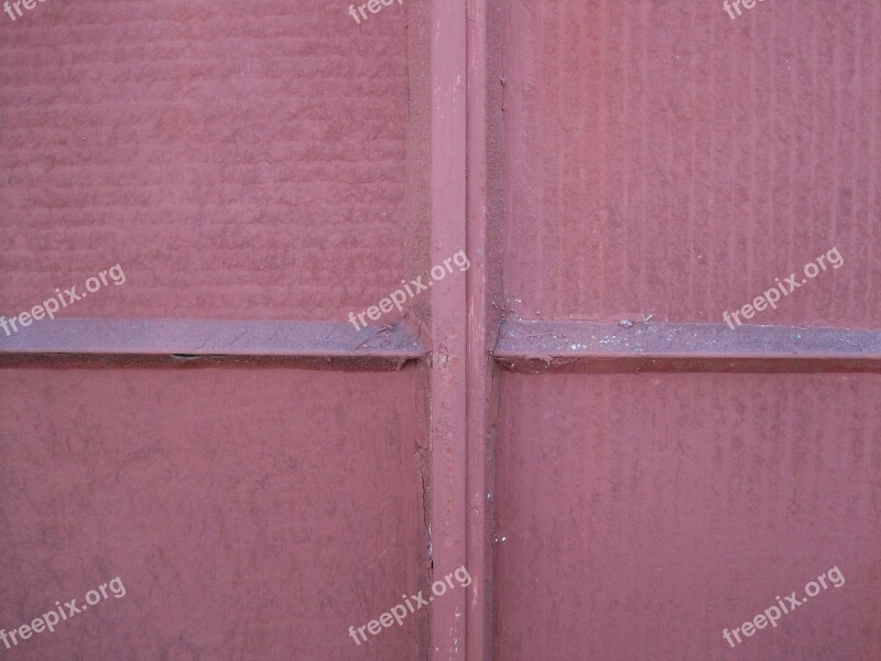 Pink Entirely Covered Painted Over Solidly Window Window Panes