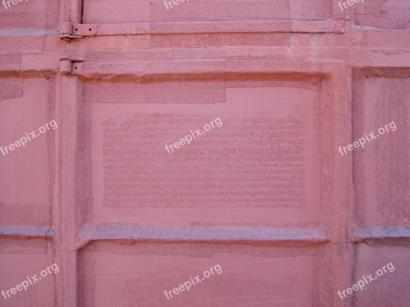 Pink Entirely Covered Painted Over Solidly Window Window Panes