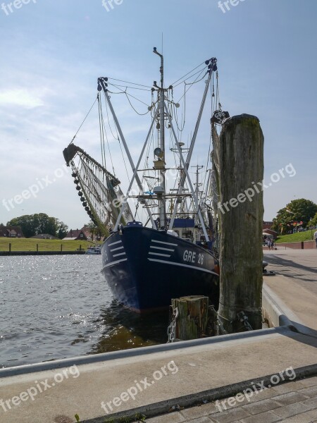 Greetsiel Port Coast Ship Fishing Vessel