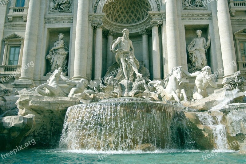 Fontana Di Trevi Italy Unesco World Heritage