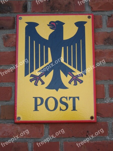 Service Shield Post German Federal Post Office