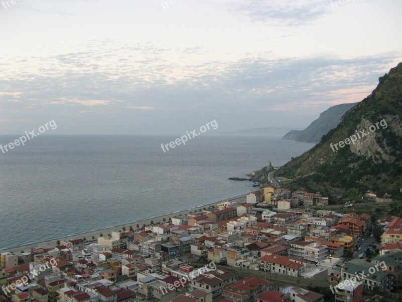 Bagnara Calabra Calabria Sea Country Mountain