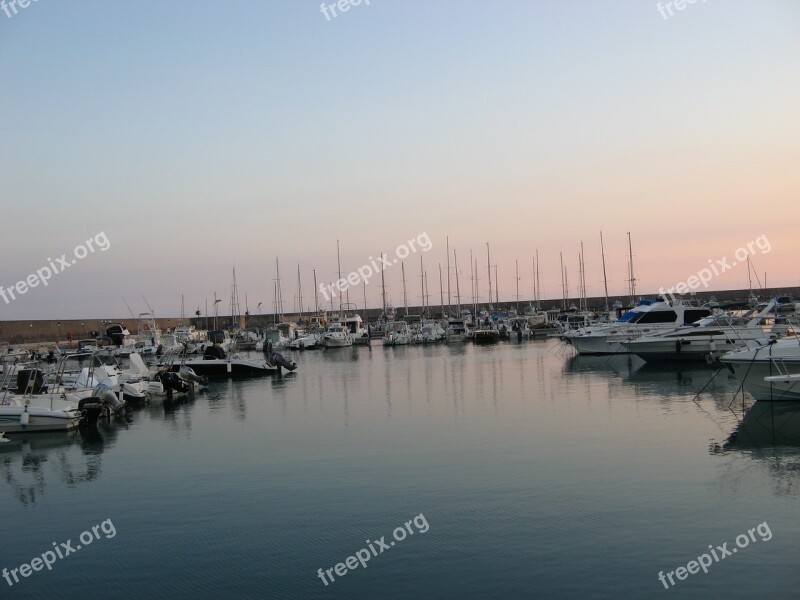 Calabria Cetraro Porto Sunset Sea