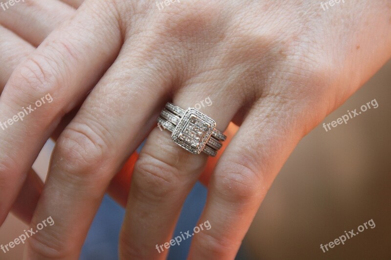 Woman Hands Wedding Ring Anniversary