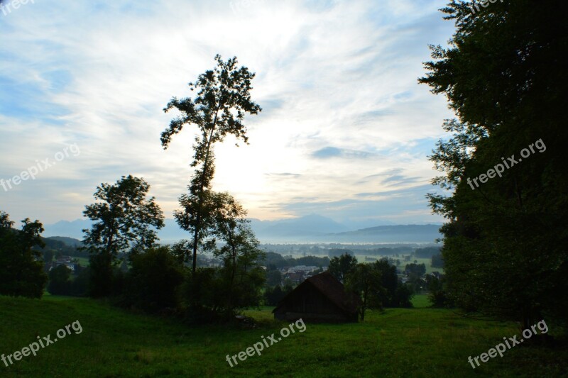 City Day S Sunrise Mountain Switzerland