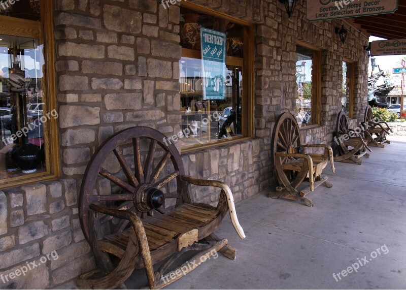 Bench Seats Rest Wooden Brown