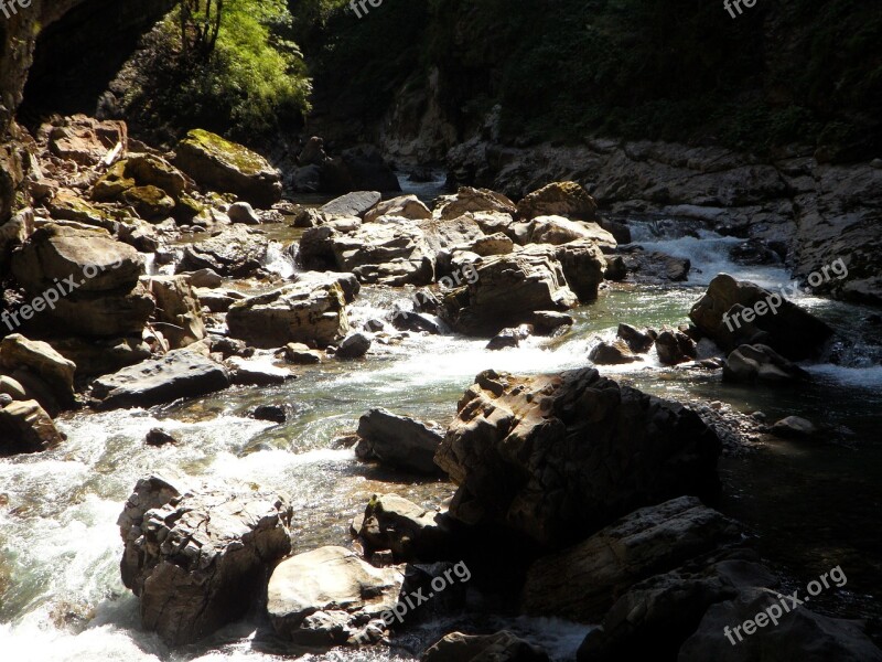 Mountain Stream Breitach Allgäu River Scree