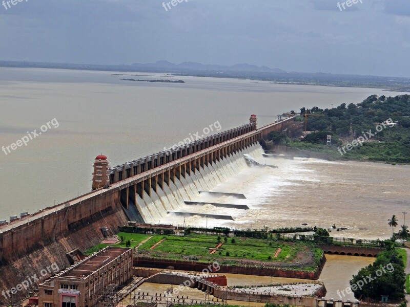 Dam Tungabhadra River Hospet Karnataka