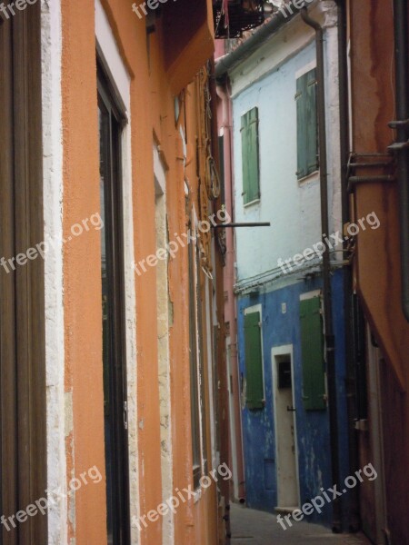 Streets Houses Colored Free Photos