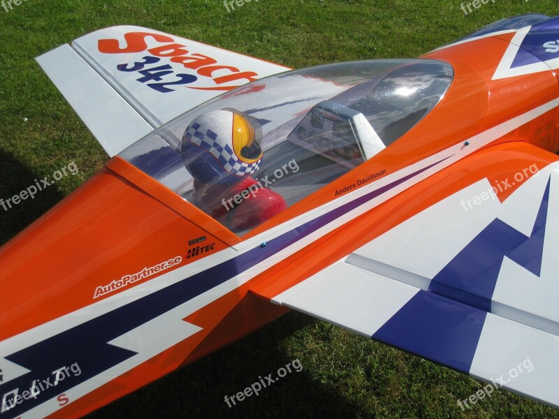 Model Airplane Colors Grass Summer Airfield