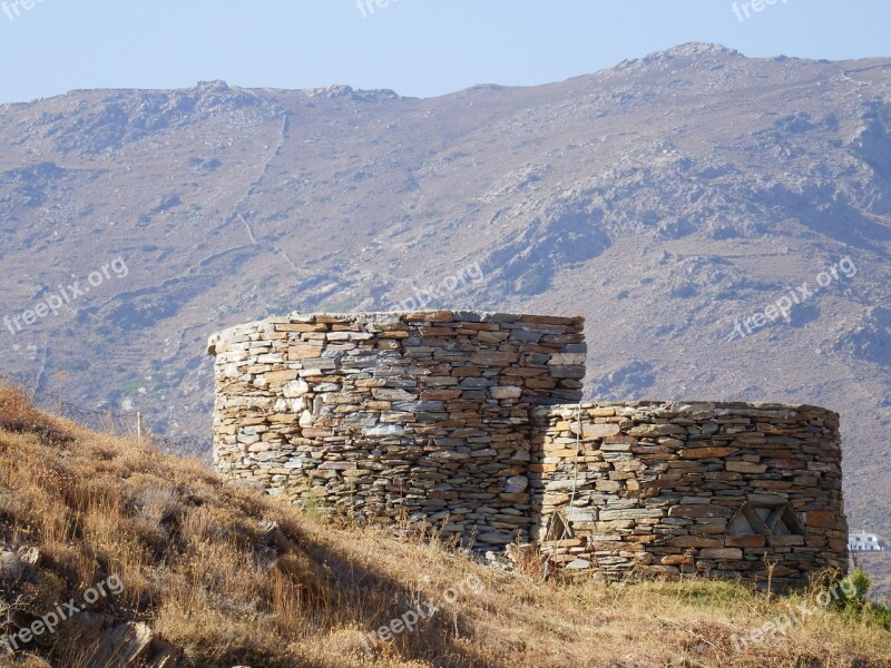 Mountain Side Slope Building Rural Countryside