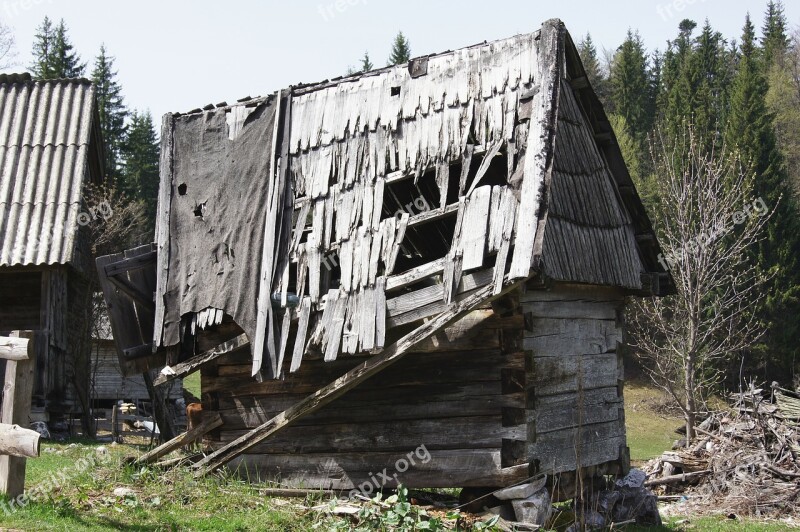 Hut Decay Cottage Wood Broken