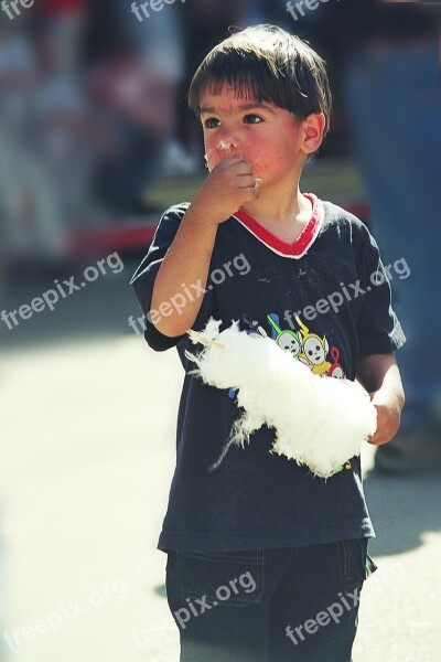 Cotton Candy Boy Sweetness Nibble Enjoy