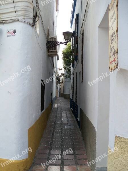 Alley Narrow Marbella Spain Old Town