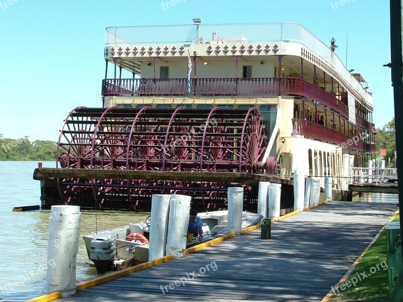 Boat Paddle Steamer Victoria Steam Powered Steam Engine