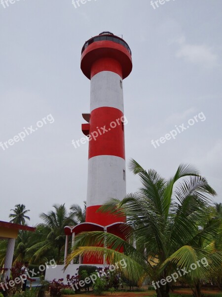 Kodi Beach Lighthouse Kundapura Arabian Sea Karnataka