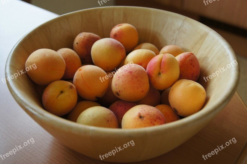 Apricot Fruit Fruit Bowl Fruity Free Photos