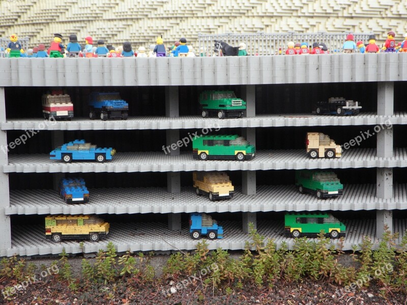 Multi Storey Car Park Legoland Lego Blocks Assembled Toys