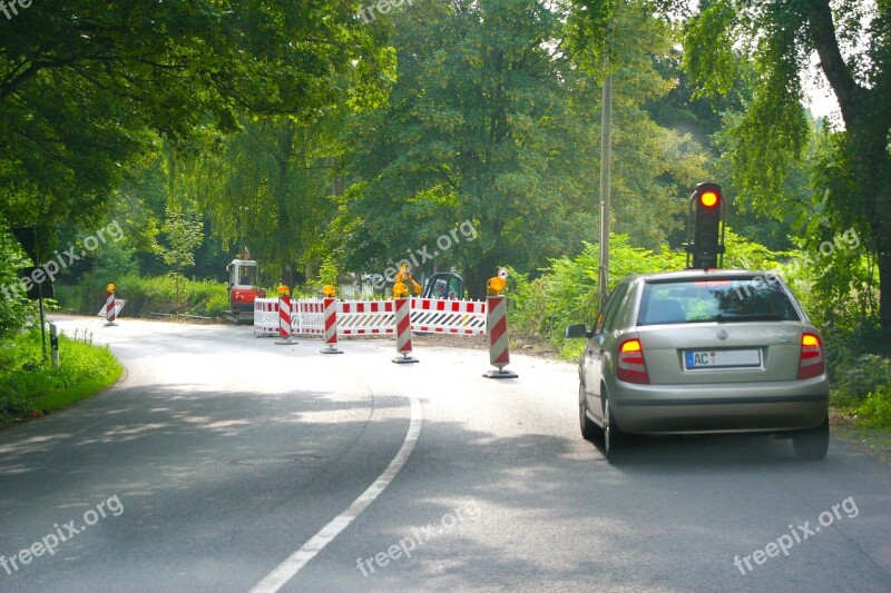 Everyday Life Road Red Traffic Lights Site Brake Lights