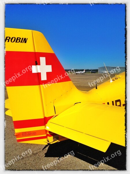 Basel Airport Prior To Robin Light Aircraft