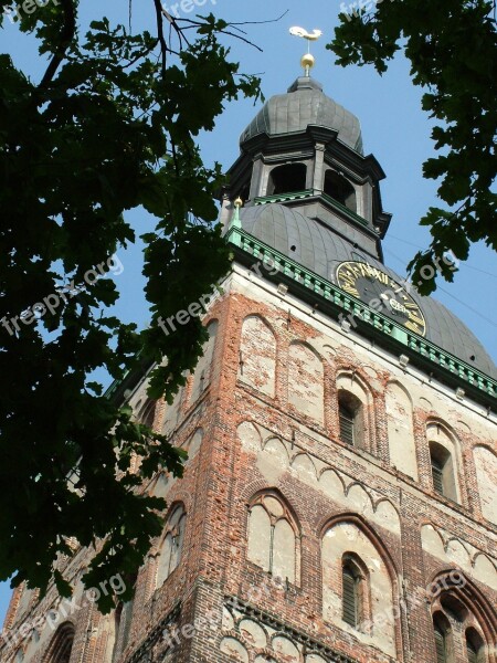 Latvia Riga Steeple Dom Free Photos