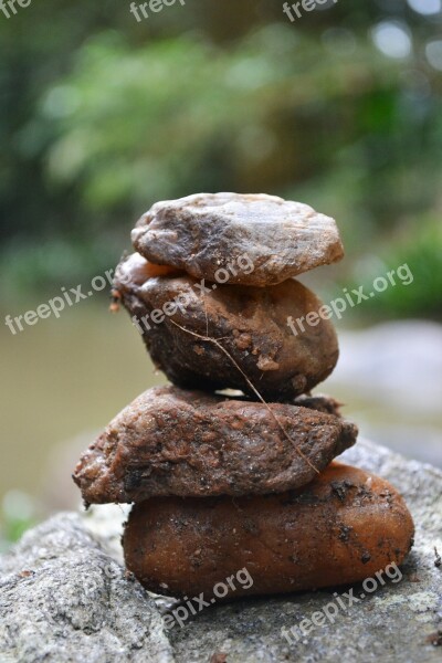 Rock Formation Rocks River Rocks River Sri Lanka