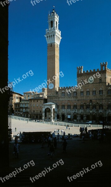 Siena Piazza Del Campo Italy Tuscany Renaissance