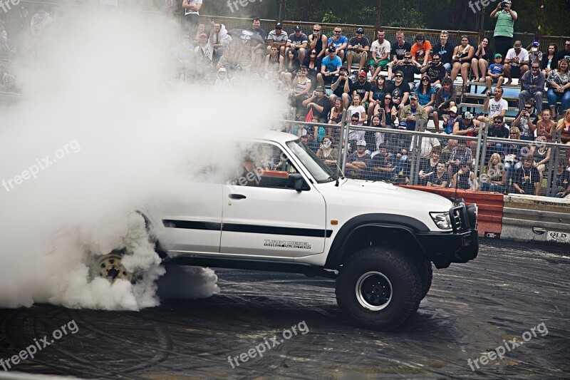 Monster Truck Truck 4x4 Burnout Smoke