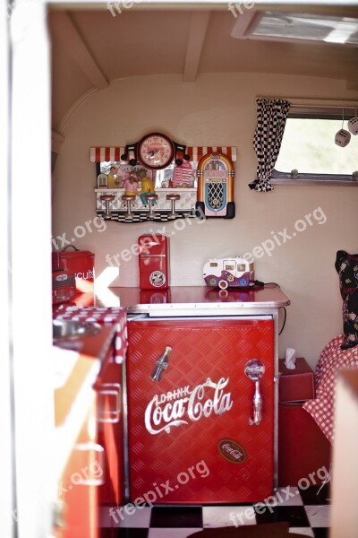 Coca Cola Rv Refrigerator Vintage Car