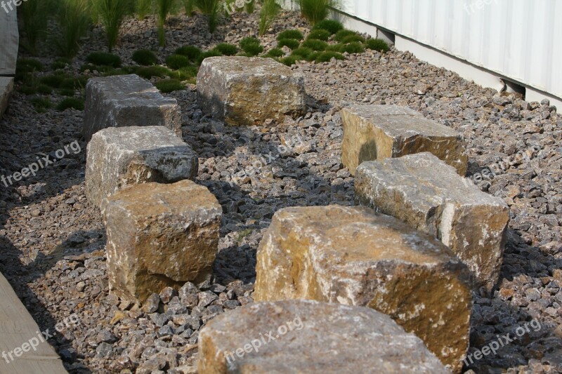 Stones Stone Blocks Rock Rock Bank Stone Bench