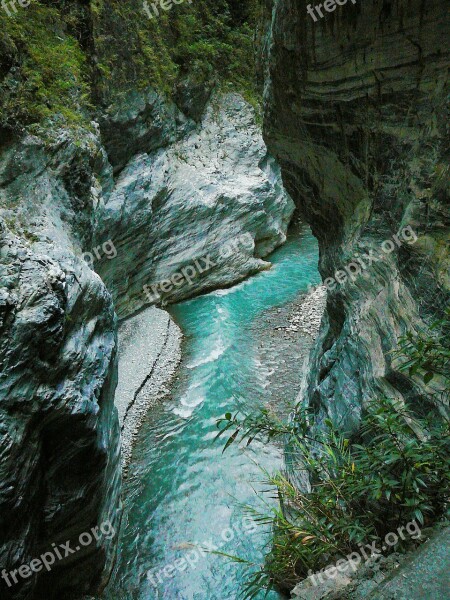 Taiwan Deep Valleys Valley Water Brook