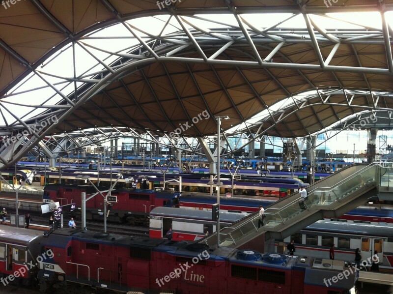 Train Station Railway Melbourne Passenger Transport