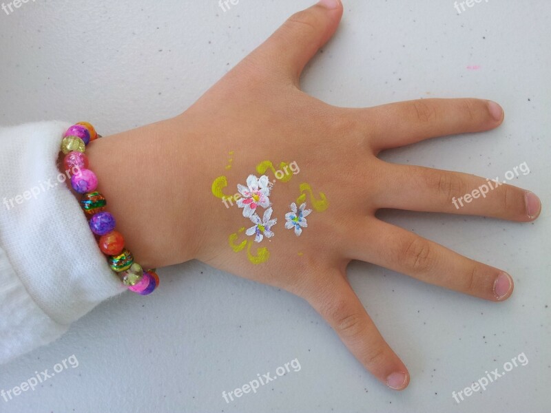 Hand Face Painting Aeson Free Photos