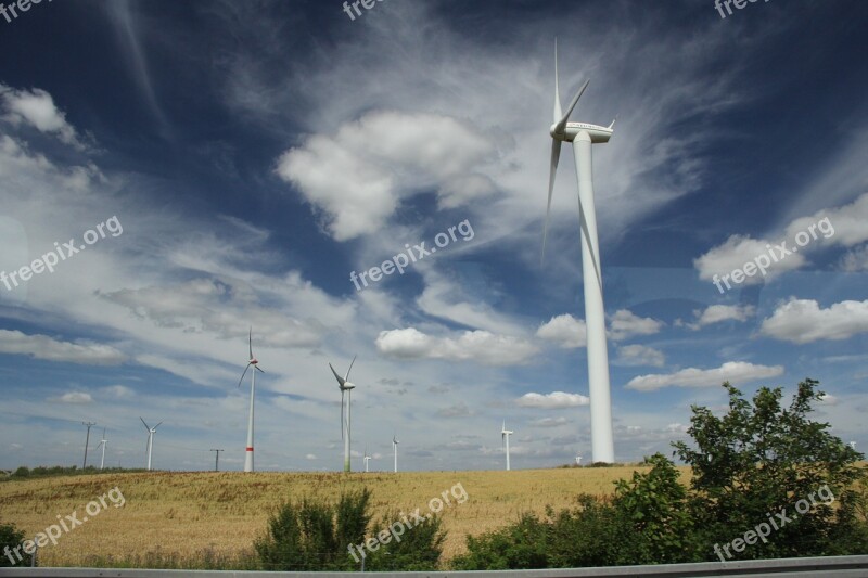 Summer Wind Farm Meadow Free Photos