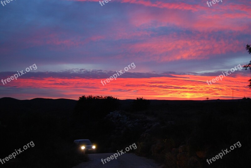 Landscape Valencia Clouds Sunset Scenario