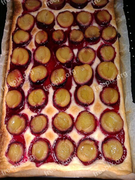 Cake Plum Cake Zwetschkenkuchen Plum Fruit